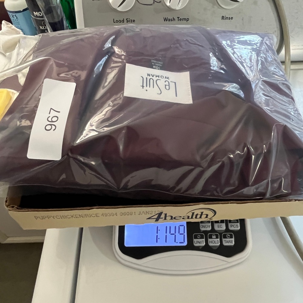 Vintage Le‎ Suit Burgundy Wedding Guest Skirt Suit 14W Embroidered Event - Picture 13 of 13